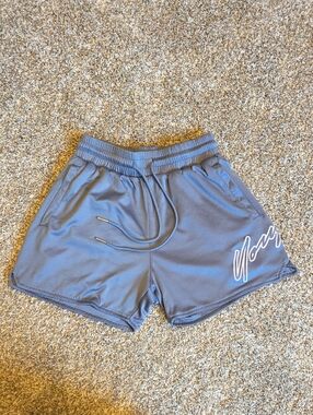 YOUNGLA Mesh Athletic Shorts - Slate